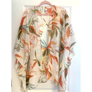 Floral Kimono Cardigan By A New Day Open Front Lightweight OSFM